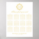 Search for gold wedding seating charts Calligraphy