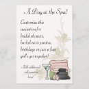 Search for spa day bridal shower invitations Party