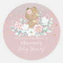 Search for pink gold glitter baby shower stickers Teddy bear