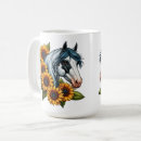 Search for paint horse mugs Black and white horse