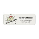 Search for santa hat return address labels Vintage