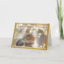 Search for cat in window christmas cards Kitten