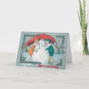 Search for umbrella christmas cards Snowman