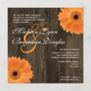 Search for orange gerbera invitations Rustic
