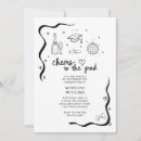 Search for whimsical graduation invitations Black and white