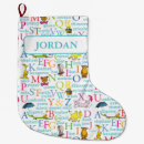 Search for alphabet christmas stockings Kids
