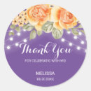 Search for purple and orange stickers For her