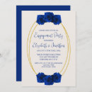 Search for royal blue engagement party invitations Gold