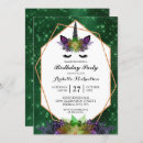 Search for halloween birthday invitations Unicorn