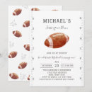 Search for football baby boy shower invitations Watercolor