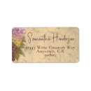 Search for vineyards return address labels Watercolor