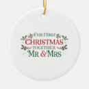 Search for 1st together christmas tree decorations Mr and mrs