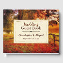 Search for autumn leaves wedding guest books Red