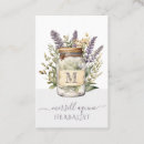Search for herbs business cards Herbalist