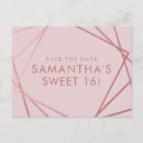 Search for sweet sixteen save the dates 16th birthday