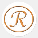 Search for initial letter r stickers Circle