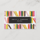 Search for bookworm business cards Colourful