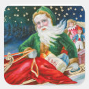 Search for vintage santa claus stickers Retro