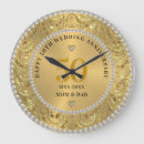 Search for wedding anniversary clocks Gold
