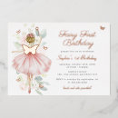 Search for butterfly 1st birthday invitations Pink