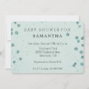 Search for glam baby shower invitations Glittery