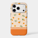 Search for orange fruit iphone cases Green leaves