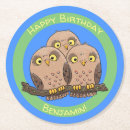 Search for owl illustration coasters Funny