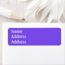 Search for plain purple return address labels Solid colour