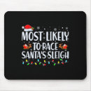 Search for santa claus mousepads Black cat