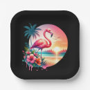 Search for pink flamingo plates Illustration