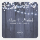 Search for rustic blue wedding stickers Winter