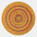Search for original round stickers Mandala