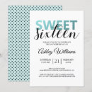 Search for elegant sweet 16 invitations Girly