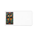 Search for christian cross return address labels Faith