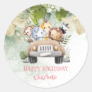 Search for jungle zoo party stickers Birthday