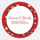 Search for patriotic wedding stickers Stars