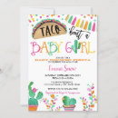 Search for fiesta baby sprinkle invitations Taco