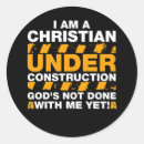 Search for under construction stickers Christian