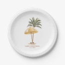 Search for beach paper plates Palm tree
