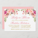 Search for watercolor floral baby shower invitations Flowers