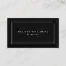 Search for plain business cards Black and white