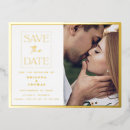 Search for wedding invitations postcards Gold foil