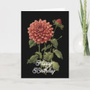 Search for black and white flower drawing cards For her