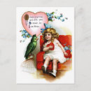 Search for parrots valentines day cards Vintage