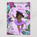 Search for purple ballerina baby shower invitations For her