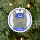 Search for jewish christmas tree decorations Blue and white