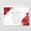 Search for red and gold 50th birthday invitations Fifty and fabulous