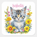 Search for gray tabby cat stickers Kitten