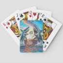 Search for shark playing cards Sunset