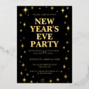 Search for new years eve celebration invitations Gold